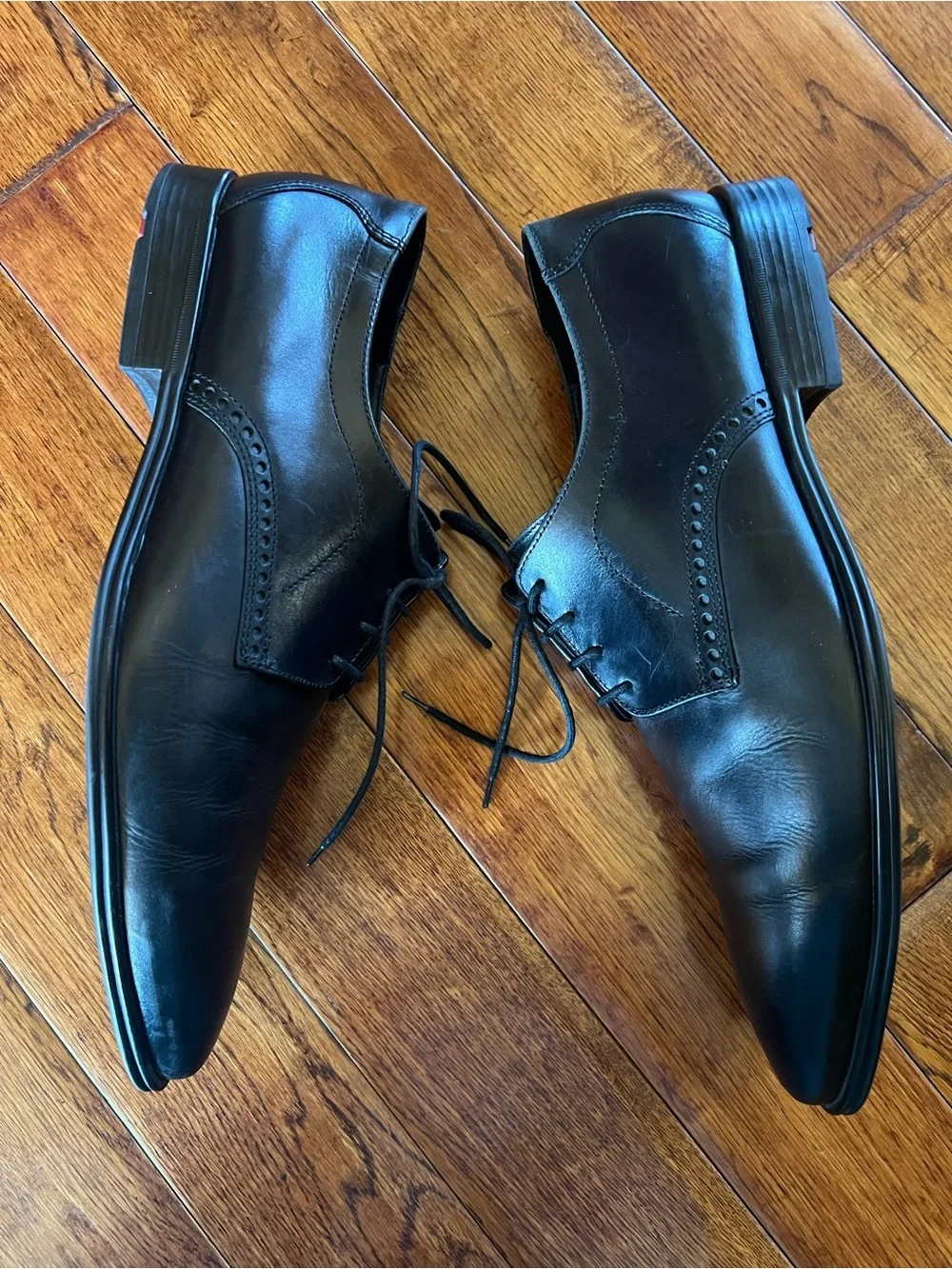 Lloyd Hedin Men’s Shoes Oxfords Plain Toe Leather Black Size 12